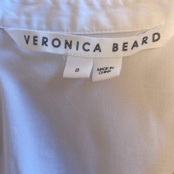 Veronica Beard Sleeveless Ruched Poplin Shirtdress - Picture 3 of 3